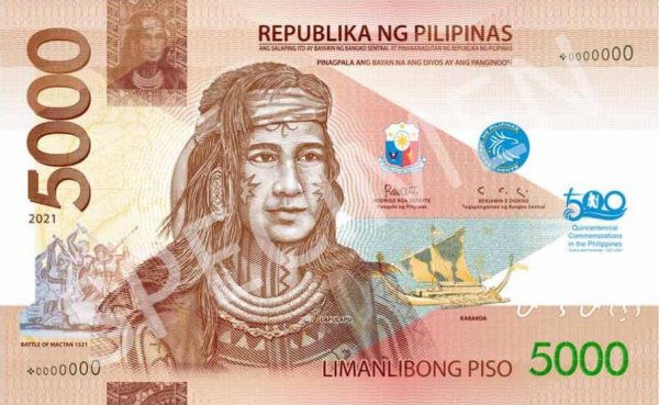 New PHP 5000 bill New PHP 5000 bill