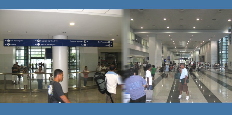 Outside of the arrival area